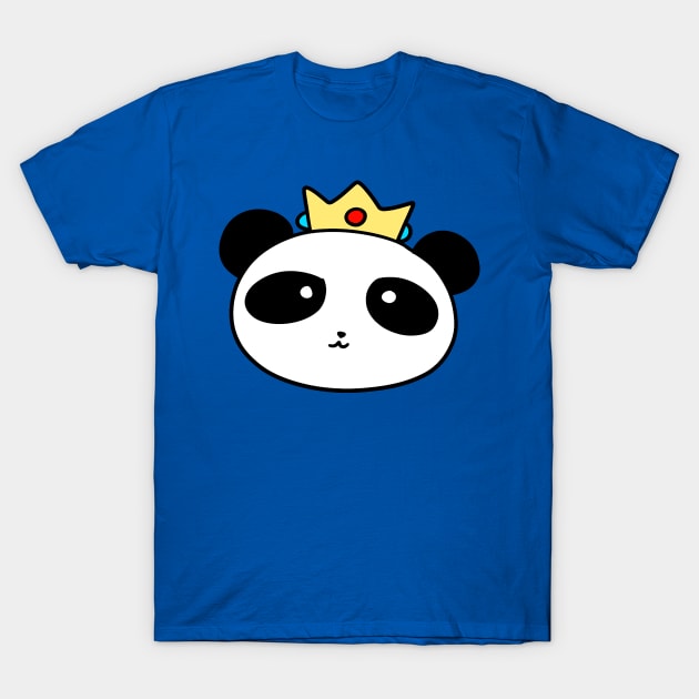 Crown Panda Face T-Shirt by saradaboru